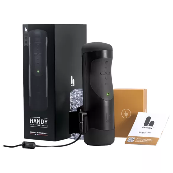 The Handy 1.1 - masturbator za moške - pameten, omrežni, VR - črn