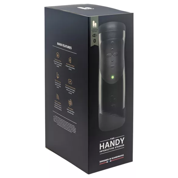 The Handy 1.1 - masturbator za moške - pameten, omrežni, VR - črn
