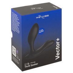   We-Vibe Vector+ - Pametni analni vibrator z možnostjo polnjenja, vodoodporen (črn)