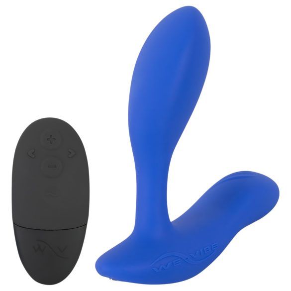 We-Vibe Vector+ - analni vibrator z daljinskim upravljanjem - modra, polnjenje