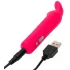 Happyrabbit - miniaturni vibrator z zajčjimi ušesi - polnjenje USB - roza