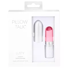   Pillow Talk Lusty - vibracijska palica z jezičkom - akumulatorska - roza