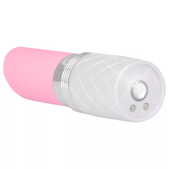 Pillow Talk Lusty - vibracijska palica z jezičkom - akumulatorska - roza