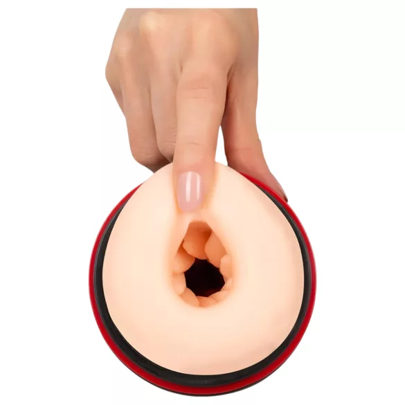 WYNE 06 - masturbator z vibracijo in sesanjem - polnilni - črn