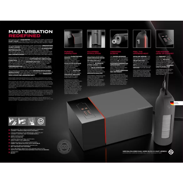 Suck-O-Mat 3.0 - električni masturbator - močan vakuum