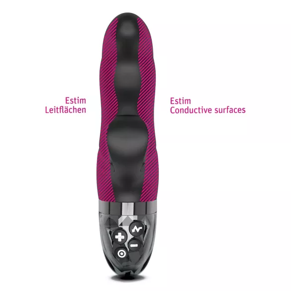 mystim Hop Hop Bob E-Stim - polnilni elektro vibrator (črna)