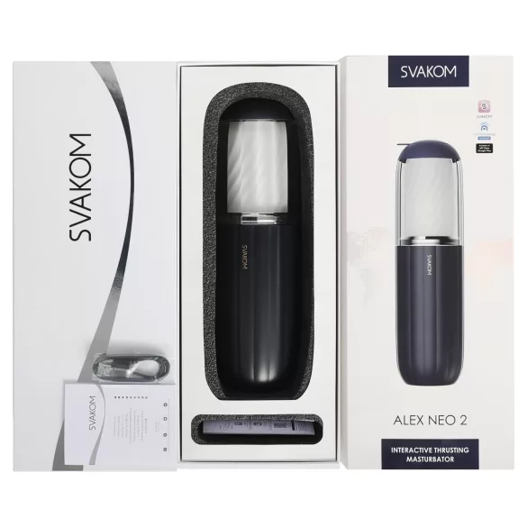 Svakom Alex Neo 2 - moški masturbator z avtomatskim gibanjem - modra