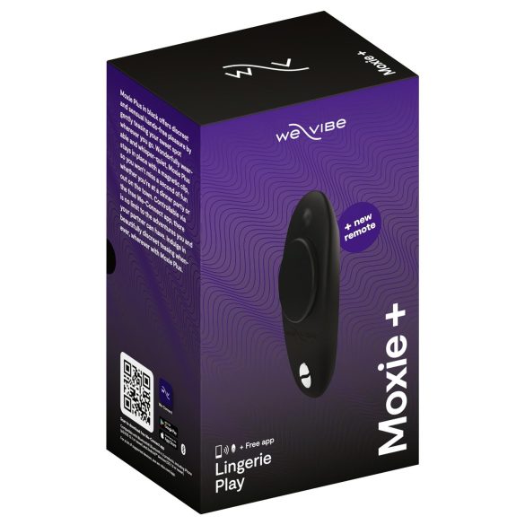 We-Vibe Moxie+ - pametni vibrator za klitoris na daljinsko upravljanje - črn