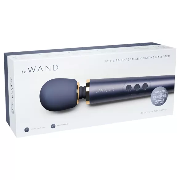 Le Wand Petite - masažni vibrator - akumulatorski - modra