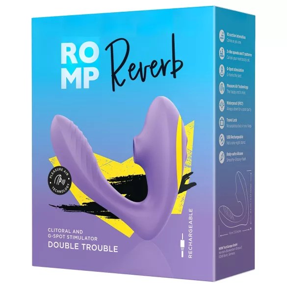ROMP Reverb - vibrator za G-točko in klitoris - vibracije in zračni valovi
