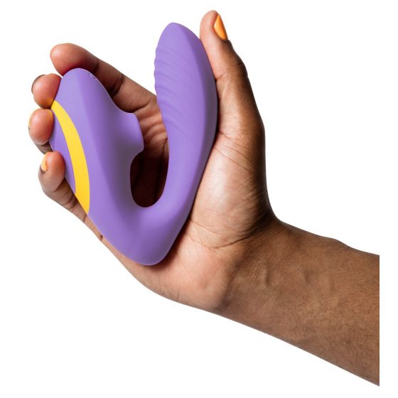 ROMP Reverb - vodoodporen vibrator za točko G in stimulator klitorisa (vijolična)