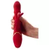 You2Toys Rabbit - vibrator z gibljivim obročkom - rdeč