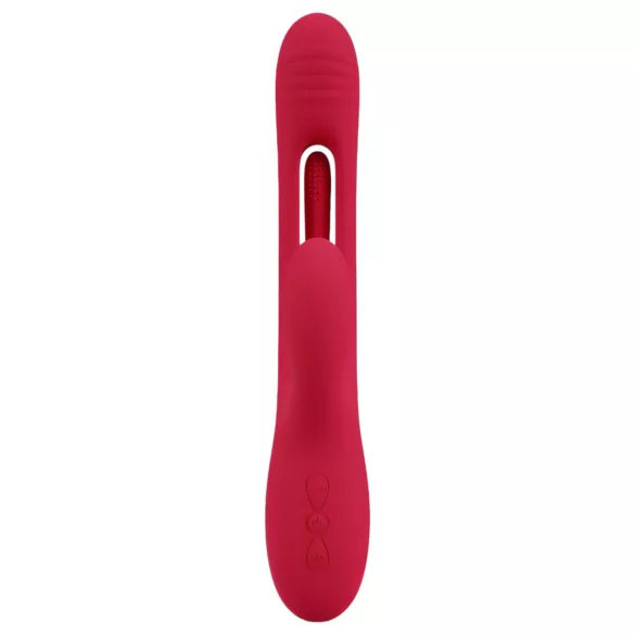 Smile - vibrator za klitoris z jezičkom - rdeč