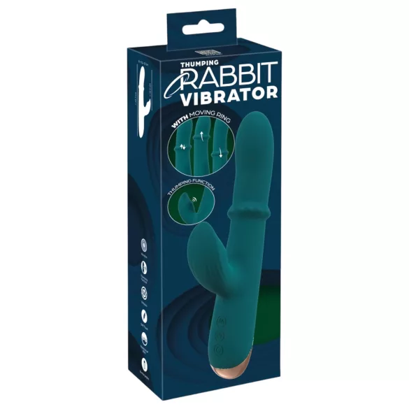 You2Toys - vibracijski obroček zajček - turkizna