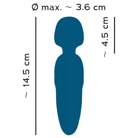 You2Toys Petite - masažni vibrator na baterijo - modra