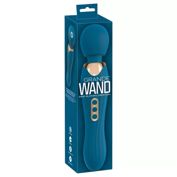 You2Toys Grande - vibracijski masažer za telo - akumulatorski - modra