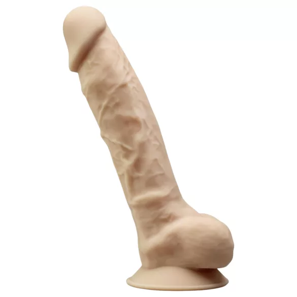Silexd 8 - vibracijski penis z moda - daljinski upravljalnik - naravna barva