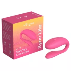   We‑Vibe Sync Lite - vibrator za pare z aplikacijo in daljinskim upravljalnikom (roza)