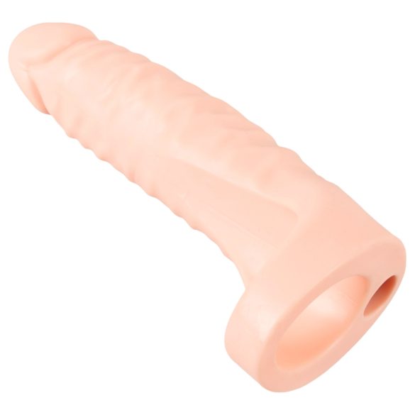Realistixxx - strap-on analni vibrator - dvojni dildo - črna