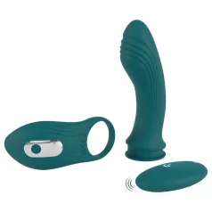   Couples Choice - vibrator za pare 3v1 - prilagodljiv - turkizna