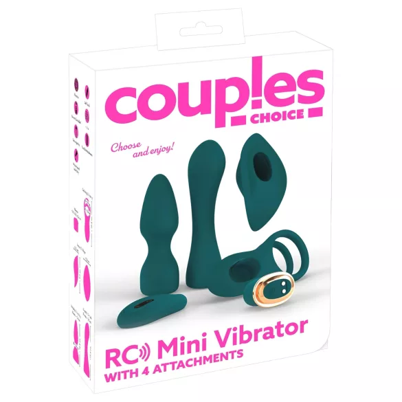 Couples Choice - vibrirajoči stimulator za pare - 4v1, daljinsko upravljanje