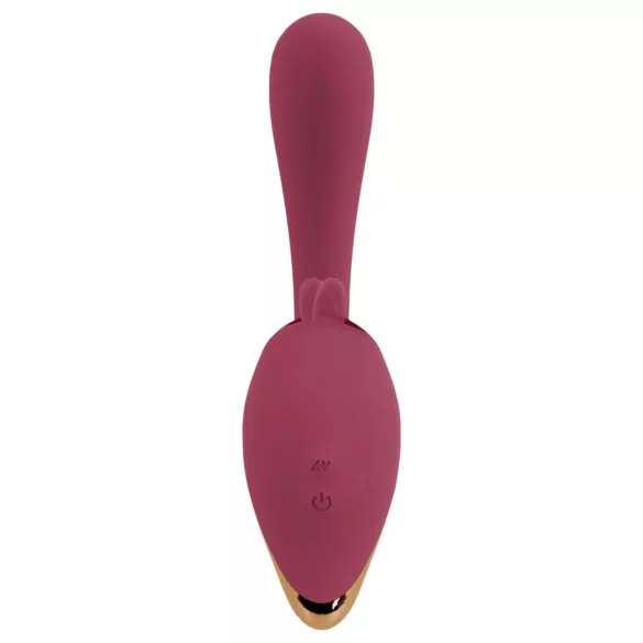 Javida - vibrator s stimulacijo jezika 2v1 - rdeč