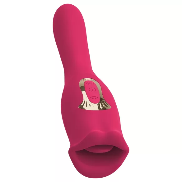 You2Toys - vibrator z jezičkom 2v1 - roza