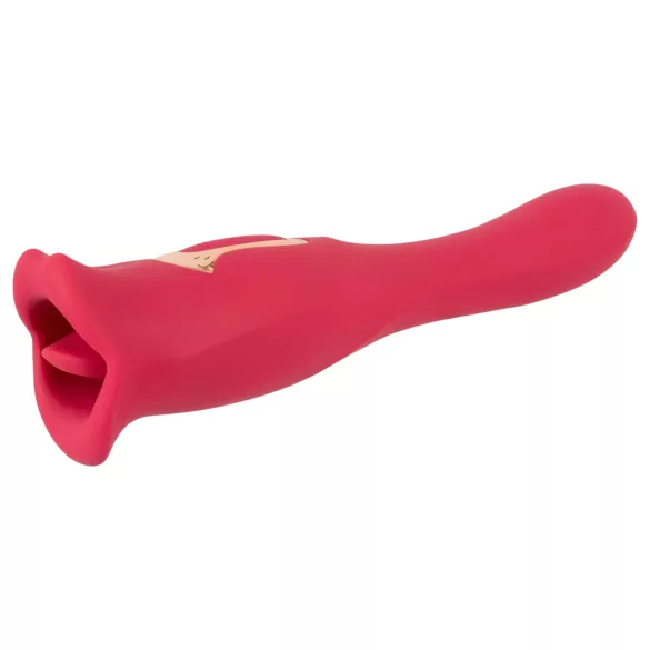 You2Toys - vibrator z jezičkom 2v1 - roza