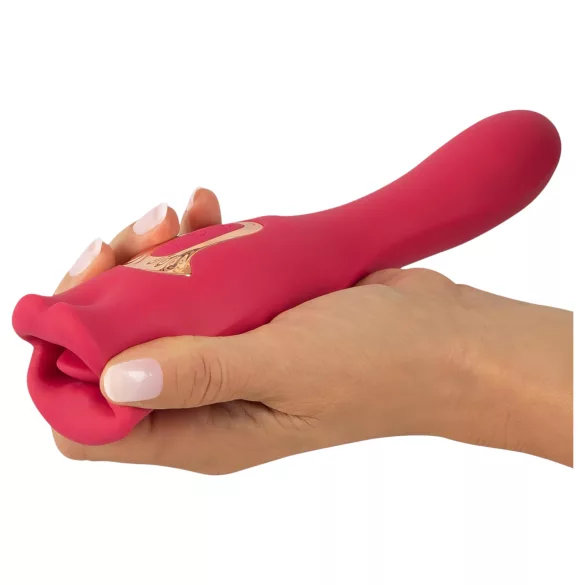 You2Toys - vibrator z jezičkom 2v1 - roza