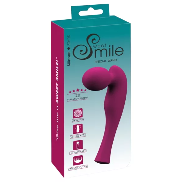 SMILE Special Wand - masažni vibrator na baterijo - roza