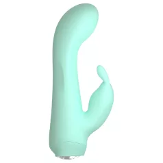   Cuties - mini zajčji vibrator - vibracijski, vodoodporen, akumulatorski - zelen