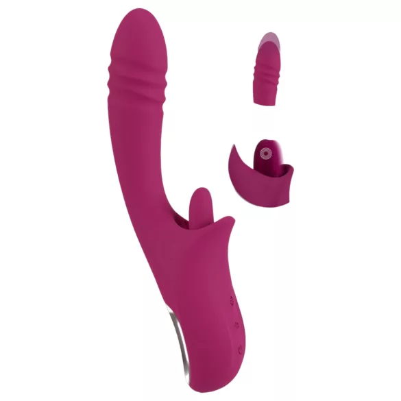Javida - vibrirajoči in lizajoči vibrator z jezikom - vijoličen