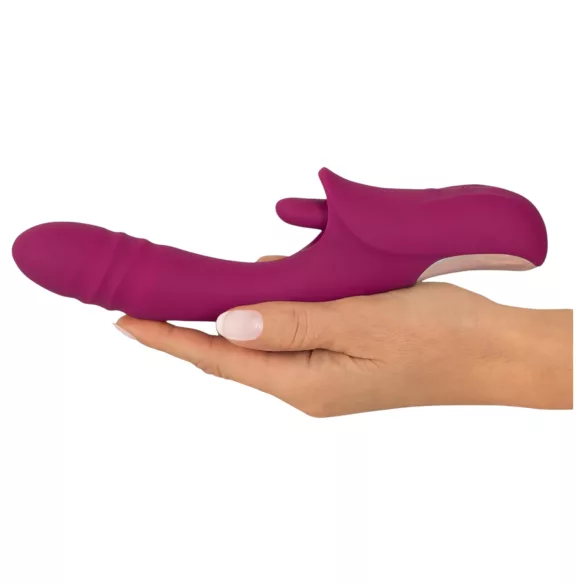 Javida - vibrirajoči in lizajoči vibrator z jezikom - vijoličen