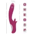Javida - vibrirajoči in lizajoči vibrator z jezikom - vijoličen