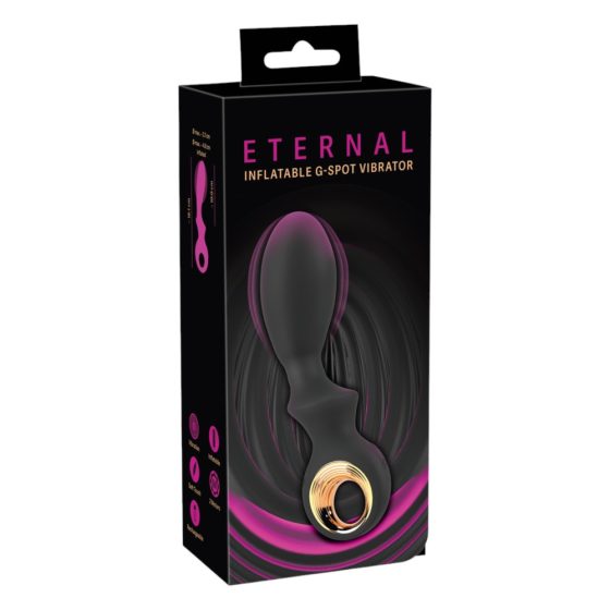 Eternal - napihljiv vibrator za točko G (črn)