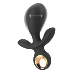 Eternal - napihljiv trojni vibrator (črn)