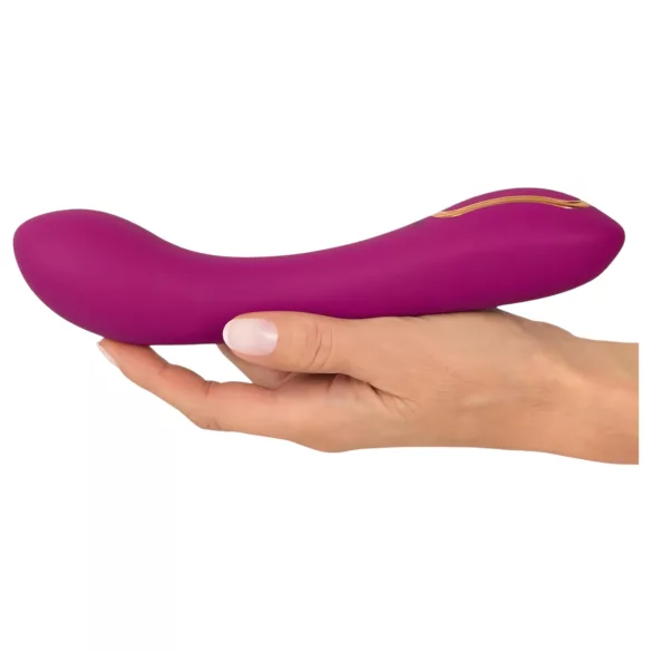 Javida - vibracijski dildo s črpalko - 2 točki stimulacije - vijoličen