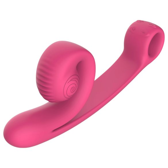 Snail Vibe Curve - vibrator za klitoris in točko G - 2v1 - roza
