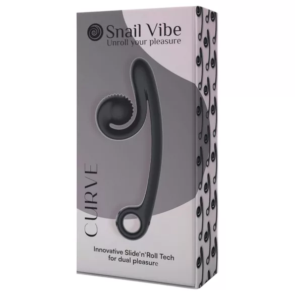 Snail Vibe Curve - 2v1 stimulacija klitorisa in vibrator (črna)