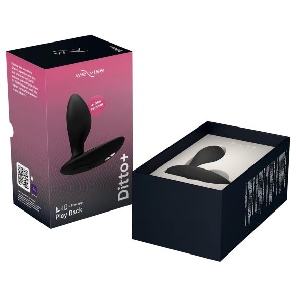 We-Vibe Ditto+ - analni vibrator na daljinsko upravljanje - črn - polnljiv