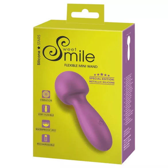 Sweet Smile - Prilagodljiv mini masažni pripomoček (rožnat)