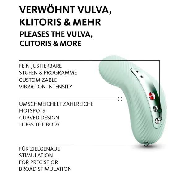 Fun Factory Laya III - vodoodporni vibrator za klitoris (zelen)
