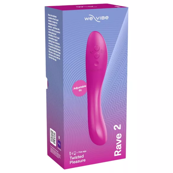 We-Vibe Rave 2 - vibrator za G-točko - polnilni pametni - roza