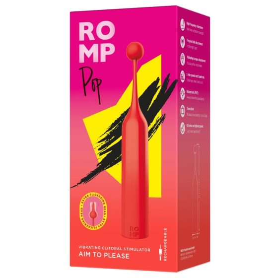 ROMP Pop - Mini vibrator Bliss Point (rdeč)