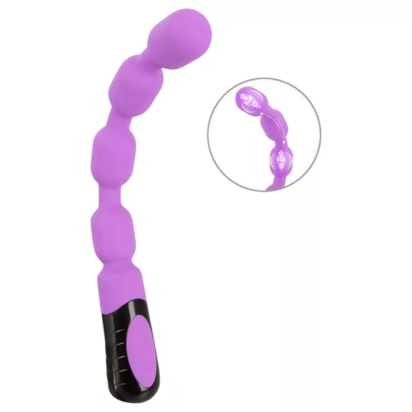You2Toys - vibrator za G in P točko z izboklinami - vijoličen