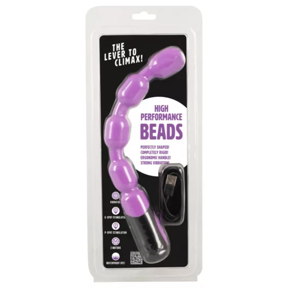 You2Toys - vibrator za G in P točko z izboklinami - vijoličen