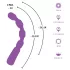 You2Toys - vibrator za G in P točko z izboklinami - vijoličen