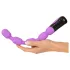 You2Toys - vibrator za G in P točko z izboklinami - vijoličen