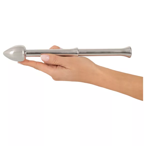 Rebel - kovinski vibrator za prostato (srebrn)