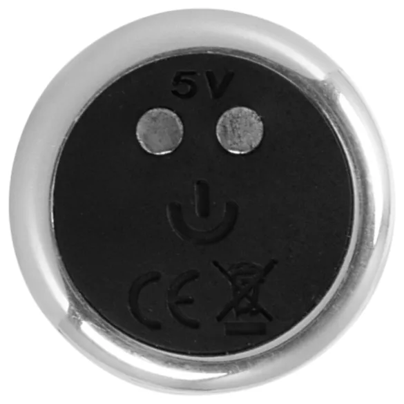 Rebel - kovinski vibrator za prostato (srebrn)